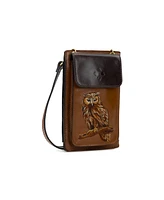 Patricia Nash Owl Embroidery Chiavella Phone Crossbody Bag