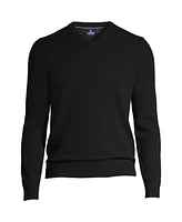 Lands' End Big & Tall Fine Gauge Cashmere V-neck Sweater