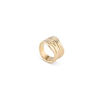 UNOde50 Horizontal Handmade Metal Alloy Ring