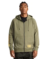 Cat Men's Fleece Logo Full Zip Hoodie