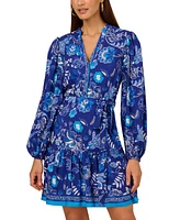 Adrianna by Adrianna Papell Women's Floral-Print Button-Front Dress