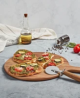 Tabletops Gallery Acacia Pizza Peel Cutter