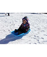 Slippery Racer Downhill Thunder Kids Toddler Plastic Toboggan Snow Sled (2 Pack