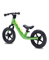 RoyalBaby Dinosaur 12 Inch Magnesium Frame Toddler Kids Balance Bike, Green