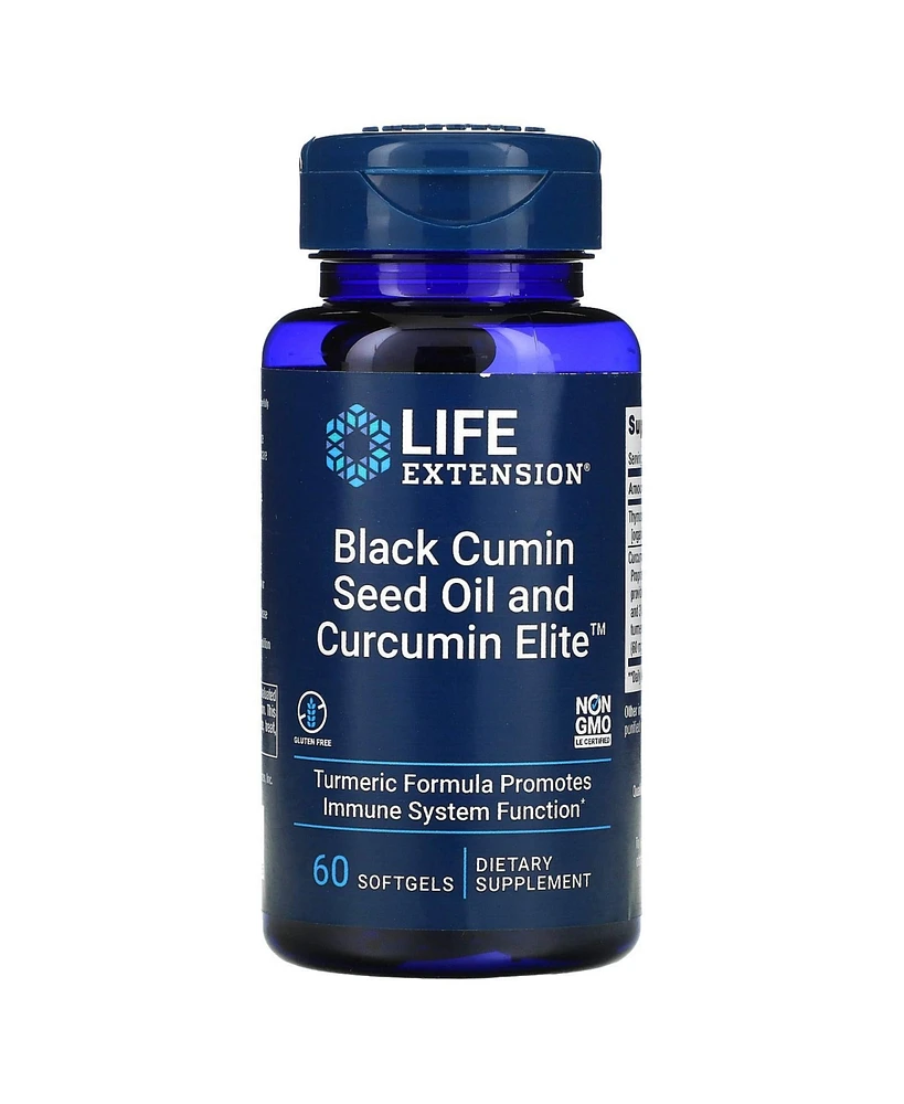 Life Extension Black Cumin Seed Oil and Curcumin Elite