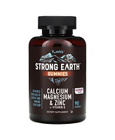 YumVs Strong Earth Gummies Calcium Magnesium & Zinc + Vitamin D Raspberry