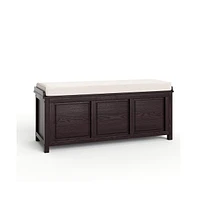 John Louis Home Solid Wood Open Top Storage Bench