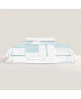 Togas Eden blue/white Duvet cover California King blue/white