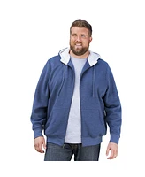 KingSize Big & Tall Sherpa-Lined Fleece Zip Hoodie