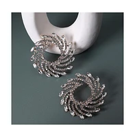 Sohi Women's Swirl Drop Earrings