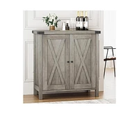 gaomon Buffet Cabinet Farmhouse Storage Cabinet with Doors and Shelves