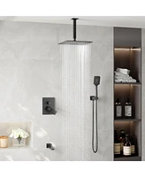 Mondawe 12 Ceiling Mount Shower System with Hand & Tub Spout