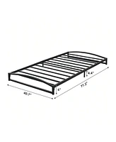 gaomon Bed Frame, 6 Inch Low Profile Platform Heavy Duty Metal Full Bed, Mattress Foundation With Steel Slat Support, Height