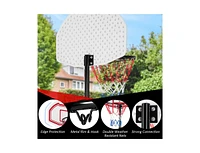 Hongge Height Adjustable Basketball Hoop with 2 Nets and Fillable Base