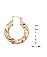 Macy's Gold-Plated Twist Hoop Earrings