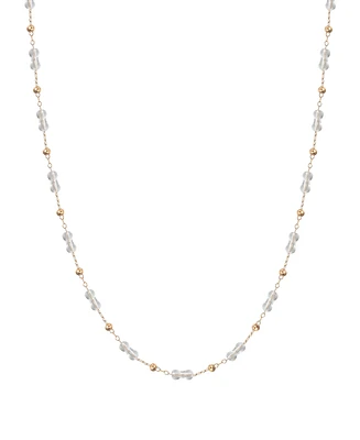 Macy's Gold-Plated Clear Crystal Necklace