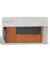 Champs Men's Denim Collection Leather Slim Cardholder