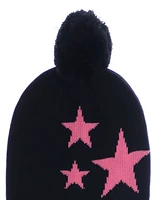 Fraas Star Knit Pom Cuff Hat