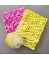 Cornssil Kproduct4u K-cornssil Potato & Vegetable Peeling Pla Scrubber, Yellow, 4 pcs