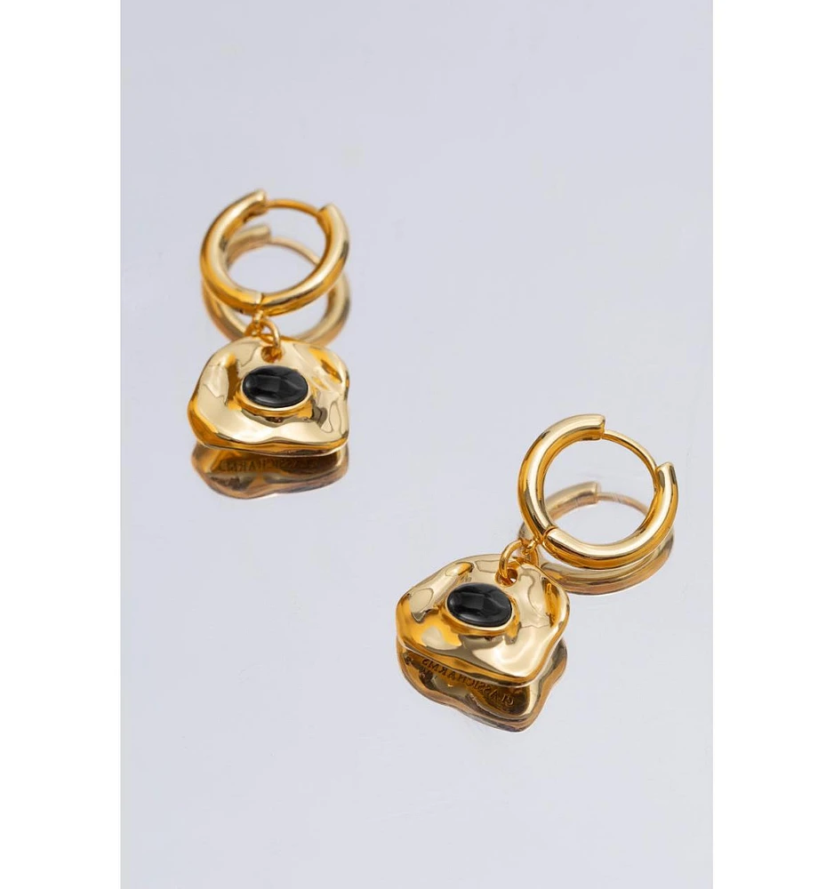 Classicharms Aria Gemstone Hoop Drop Earrings