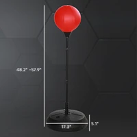 Qaba Punching Bag for Kids w/ Sd & Boxing Gloves for Years 5-10