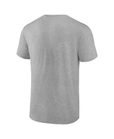 Fanatics Men's Heather Gray Los Angeles Dodgers 2024 National League Champions Locker Room Big Tall T-shirt