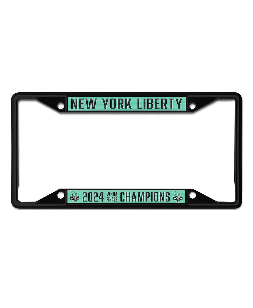 Wincraft New York Liberty 2024 Wnba Finals Champions Metal Laser Cut License Plate Frame