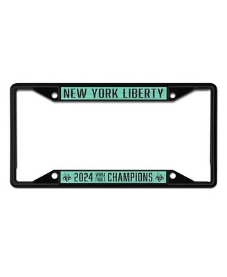 Wincraft New York Liberty 2024 Wnba Finals Champions Metal Laser Cut License Plate Frame