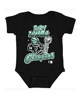 Round21 Baby Boys and Girls Black New York Liberty 2024 Wnba Finals Champions Airbrush Bodysuit