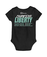 Outerstuff Newborn Black New York Liberty 2024 Wnba Finals Champions Roster Bodysuit