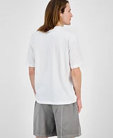 Hugo Boss Men's Nafralo Short Sleeve Crewneck Logo Graphic T-Shirt