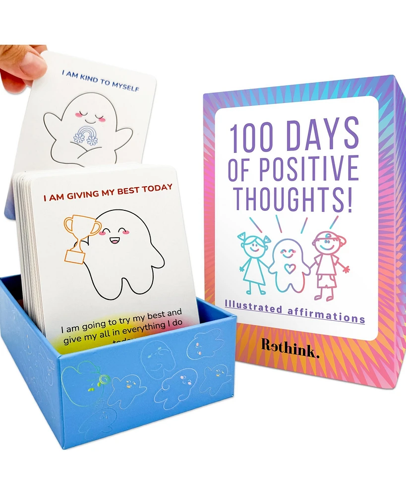 Quokka 100 Affirmation Cards for Kids - Meditation Cards for Mental Health - Assorted Pre