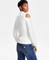 Guess Women's Takara Ribbed Eyelash-Texture Sweater