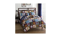 Alex + Bella Team Sport Navy -Piece Microfiber Comforter Set