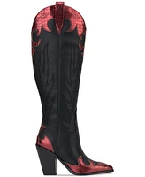 Jessica Simpson Women's Rhetta Flame Knee-High Cowboy Boots