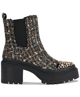 Jessica Simpson Women's Jymmie Embellished Chelsea Lug Sole Booties