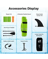 Hongge Inflatable Stand up Paddle Board iSUP Board Accessories with 3 Fins-l