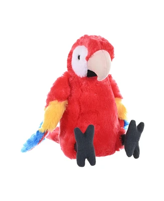 Wild Republic Cuddlekins Mini Scarlet Macaw Stuffed Animal, 8 Inches