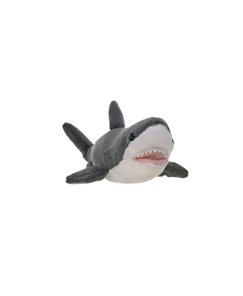 Wild Republic Cuddlekins Mini Great White Shark Stuffed Animal, 8 Inches