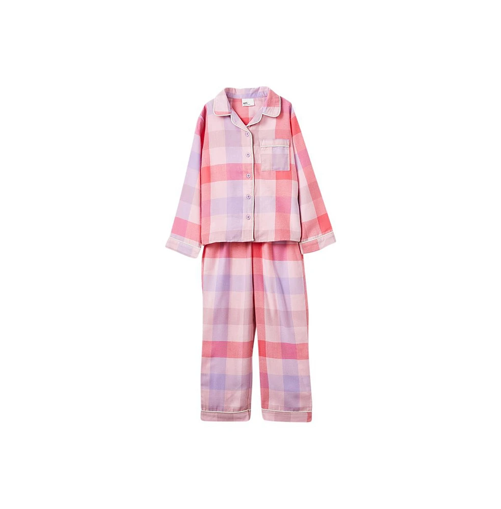 Cotton On Little Girls Heidi Long Sleeve Pyjama Set