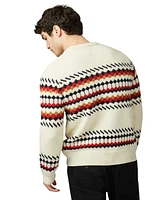 Ben Sherman Men's Fair Isle Crew Neck Sweater