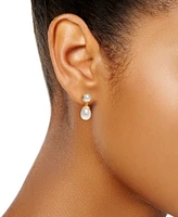 Cultured Freshwater Pearl (5mm & 8-1/2 x 7-1/2mm) Tear-Shape Drop Earrings in 14k Gold-Plated Sterling Silver