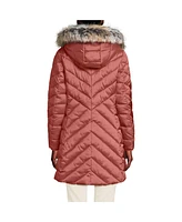 Lands' End Women's Insulated Cozy Fleece Lined Winter Coat