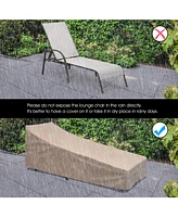 Sugift Adjustable Patio Chaise Folding Lounge Chair with Backrest-Gray