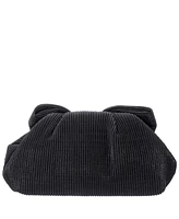 Nina Pleated Metallic Frame Magnetic Clutch