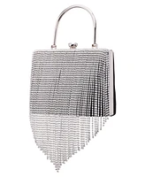 Nina Crystal Chain Cascade Fringe Satchel Bag