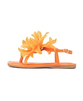 New York & Company Big Flower Women's T-Strap Sandal