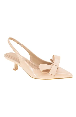 BCBGeneration Women's Kasti Slingback Kitten-Heel Bow Pumps