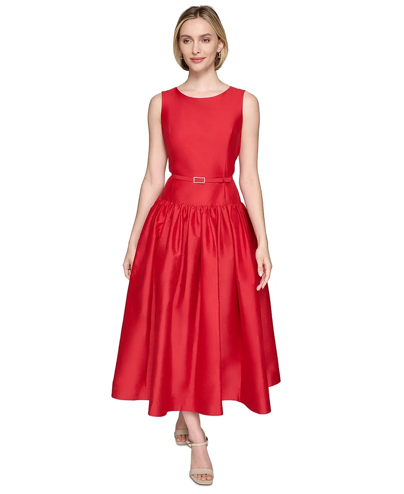 Karl Lagerfeld Paris Women's Taffeta Drop-Waist Ball Gown