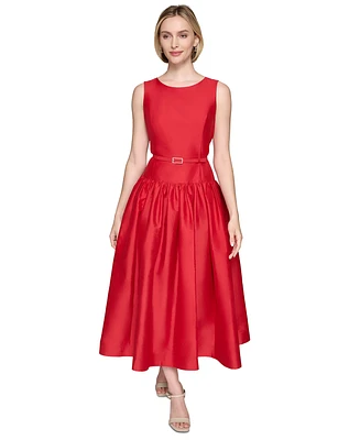 Karl Lagerfeld Paris Women's Taffeta Drop-Waist Ball Gown